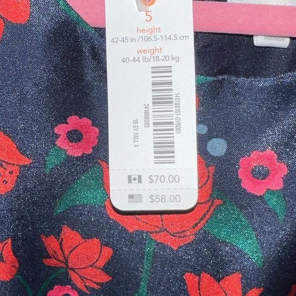 Girls Gymboree floral pattern dress - Picture 3 of 4